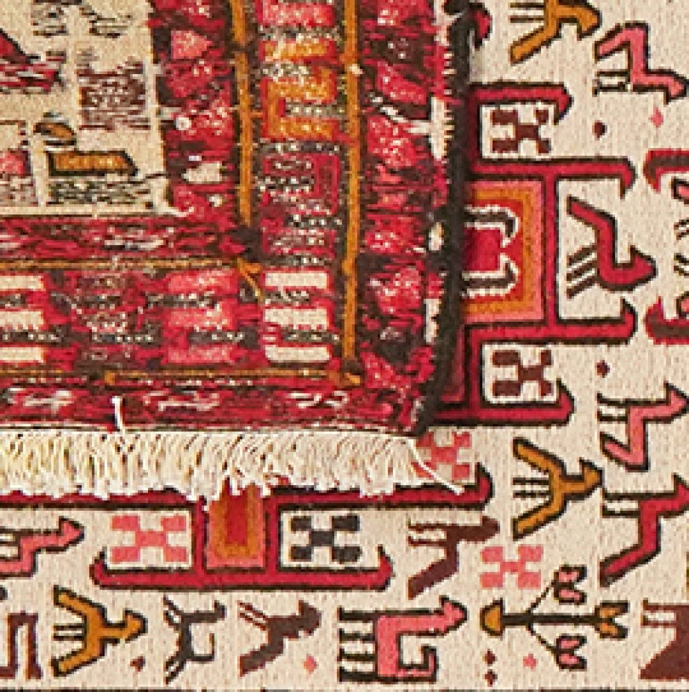 Sumak Shahsavan — Handmade, 75x289 cm, Beige, 100% Virgin Wool | View 6