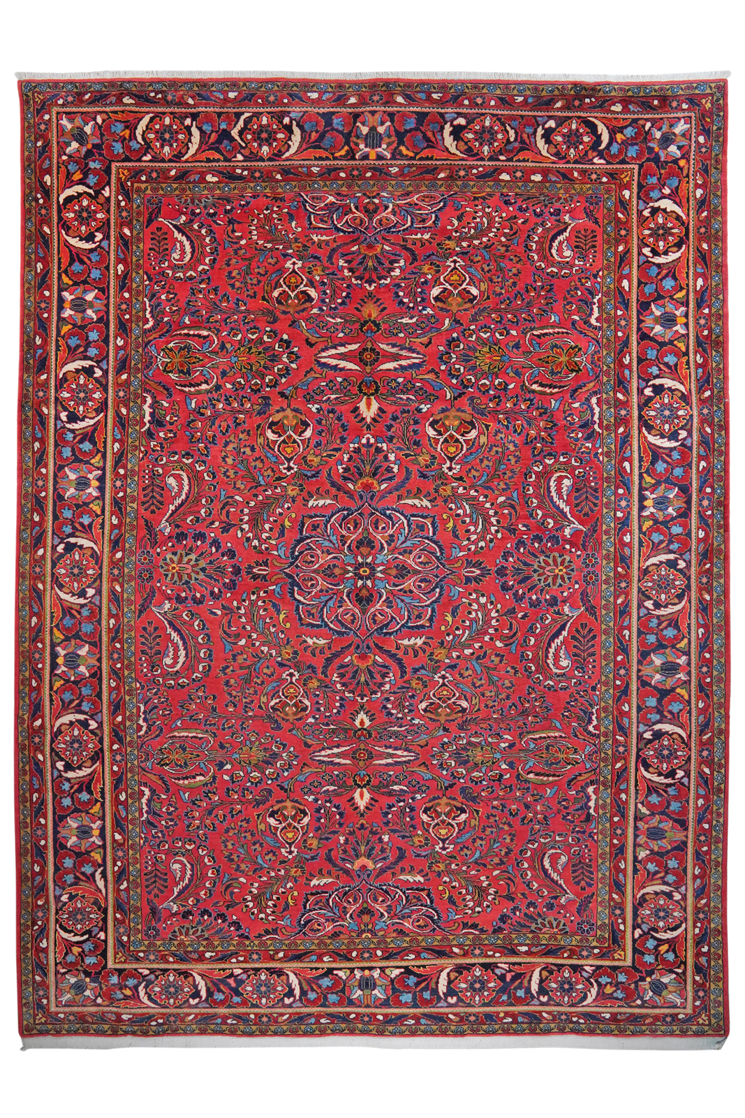 Lilian — Hand-knotted, 281x375 cm, Red, 100% Virgin Wool | Main view