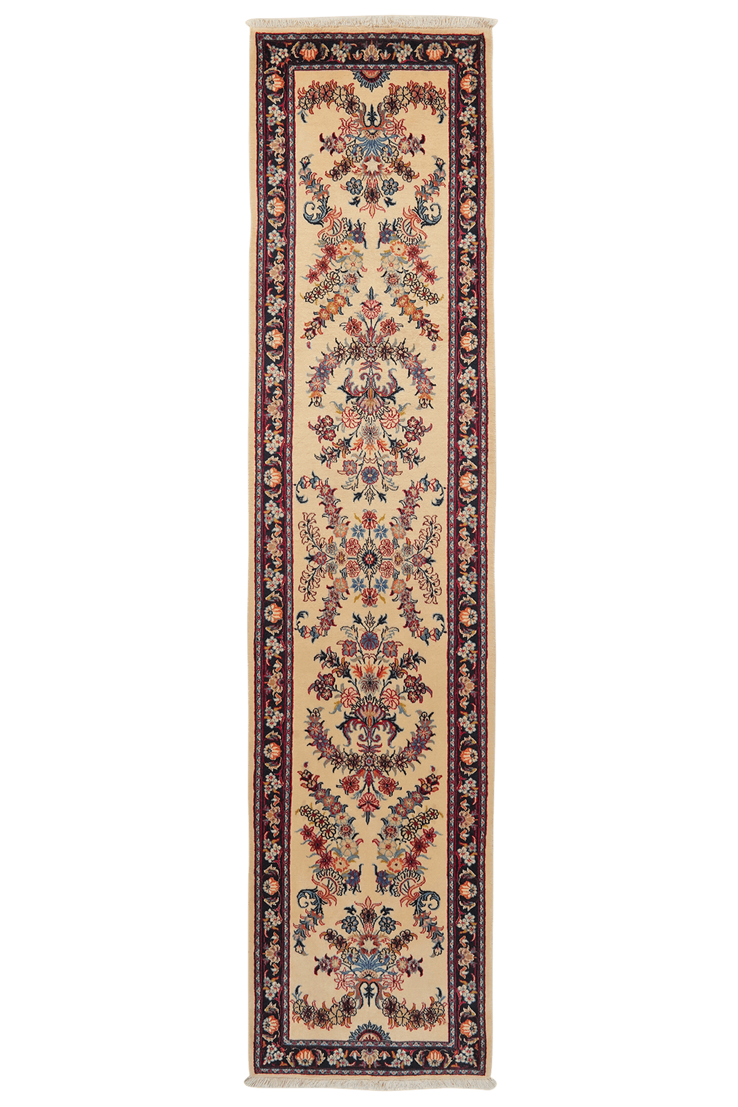 Sarough — Hand-knotted, 72x308 cm, Beige, 100% Virgin Wool | Main view