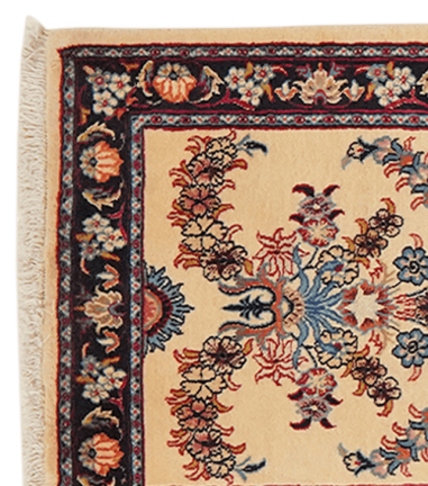 Sarough — Hand-knotted, 72x308 cm, Beige, 100% Virgin Wool | View 3