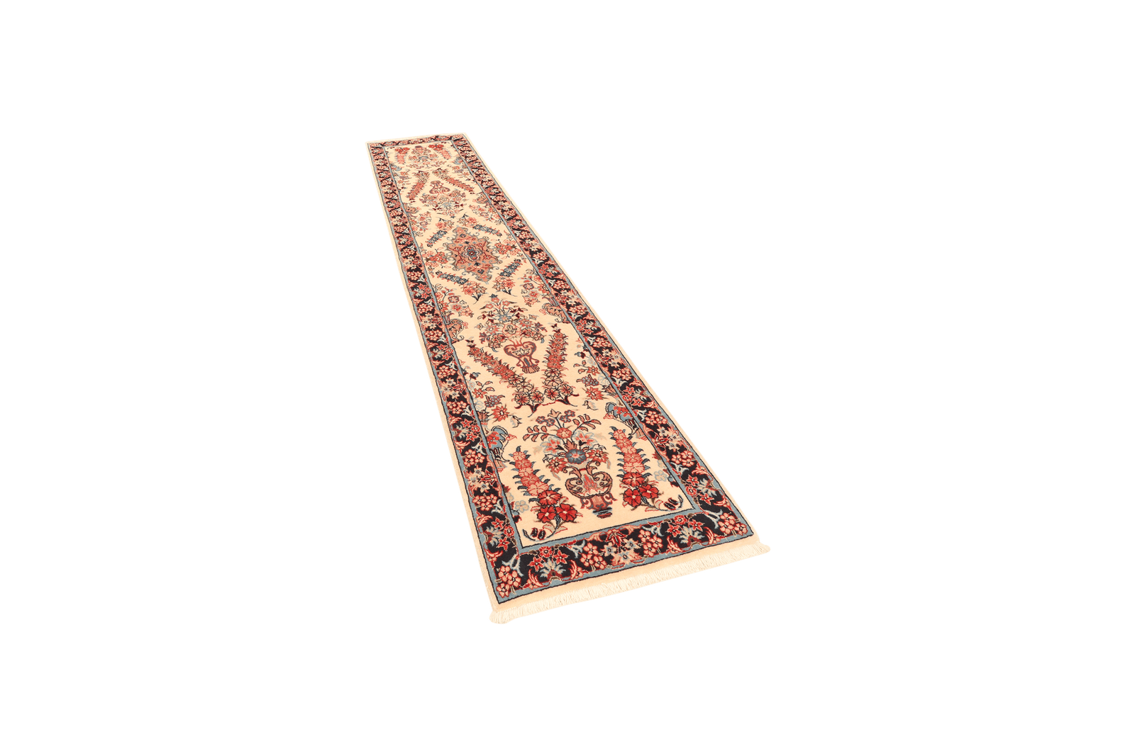 Sarough — Hand-knotted, 67x295 cm, Beige, 100% Virgin Wool | View 5