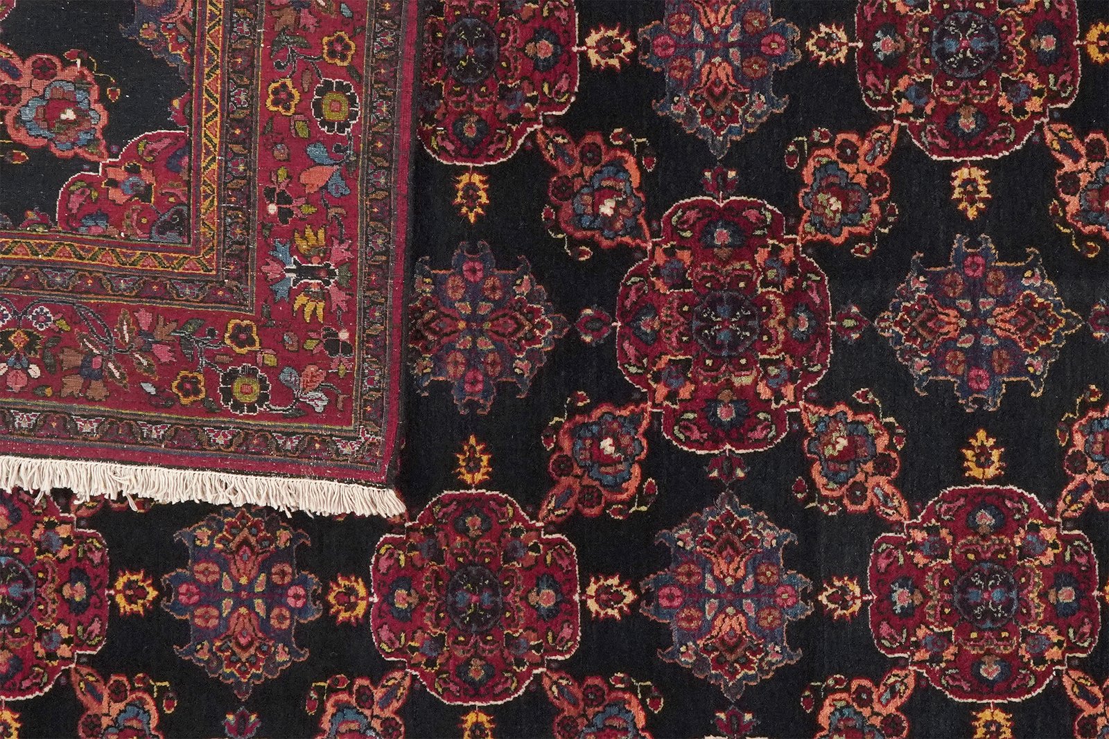 Moud — Hand-knotted, 143x222 cm, Blue, 100% Virgin Wool | View 5