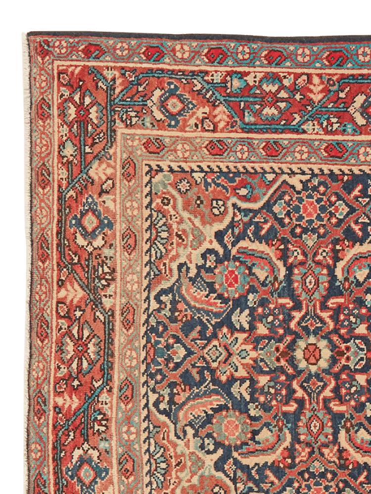 Meshkabad — Hand-knotted, 127x215 cm, Blue, 100% Virgin Wool | View 3