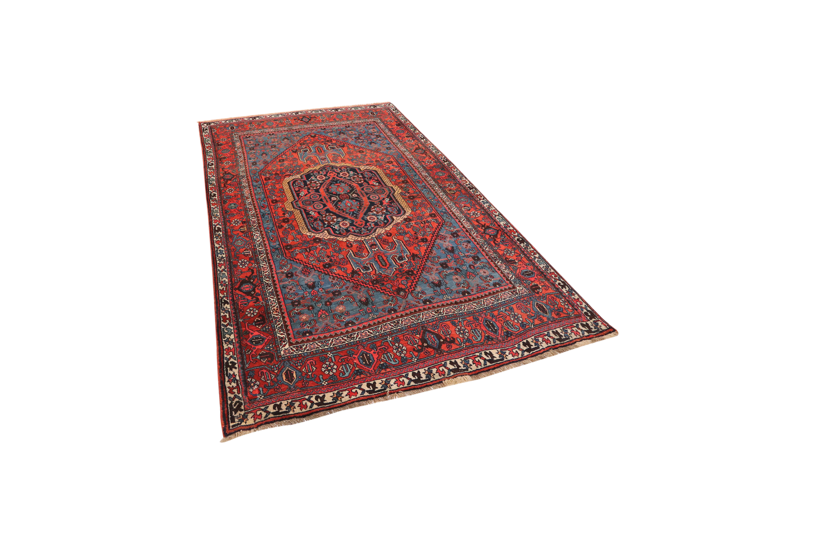 Bidjar — Handgefertigt, 232x139 cm, Rot, 100% Virgin Wool | View 6