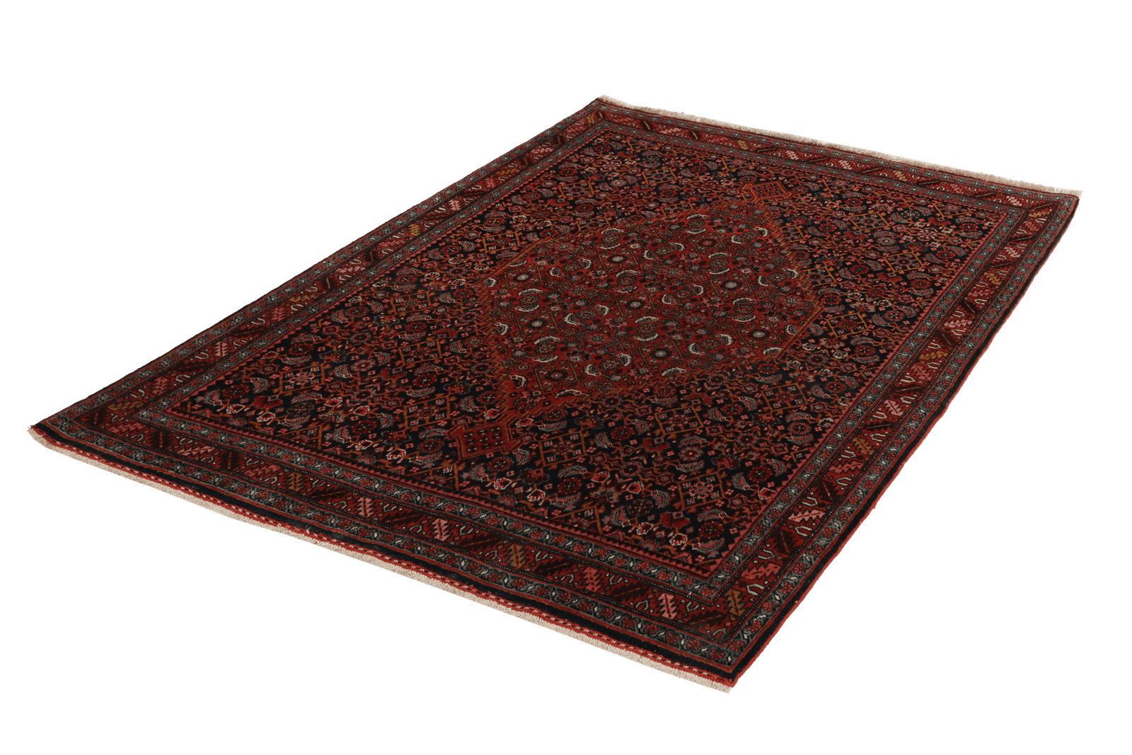 Bidjar — Hand-knotted, 117x163 cm, Blue, 100% Virgin Wool | View 6