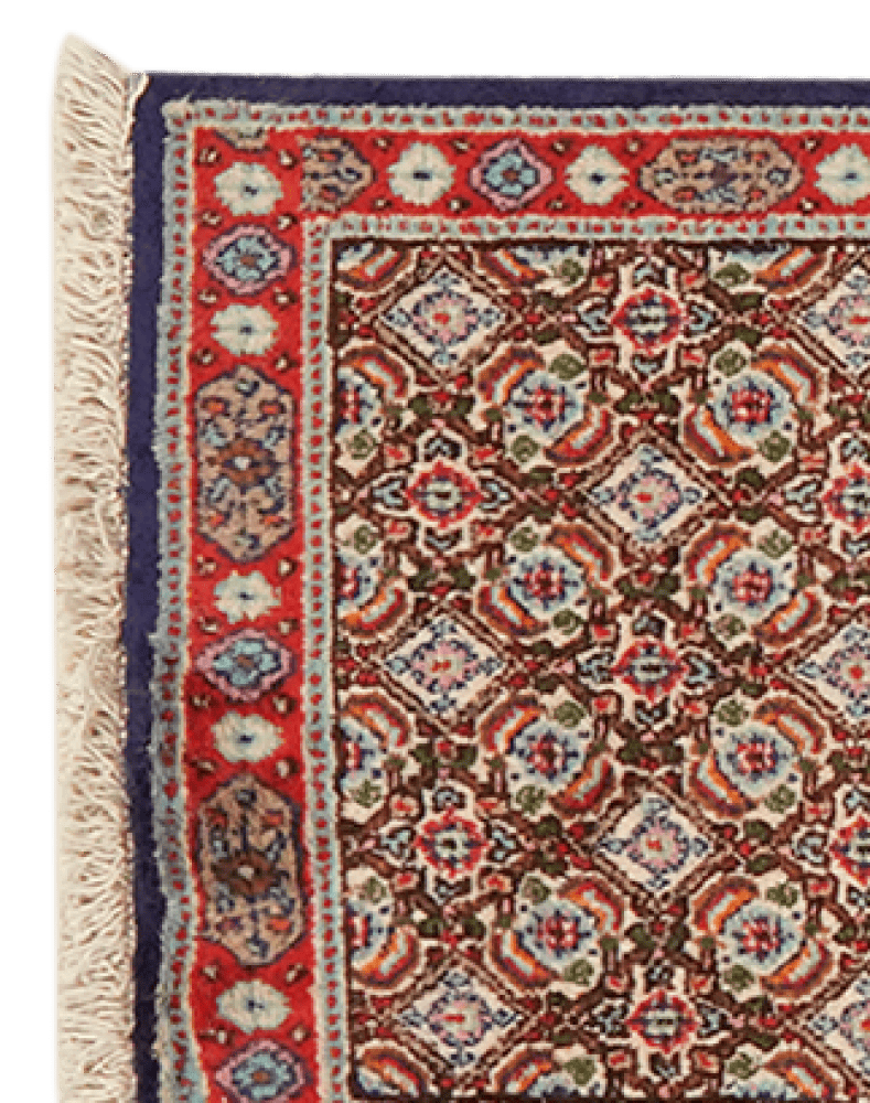 Moud Mahi — Hand-knotted, 49x195 cm, Beige, 100% Virgin Wool | View 3