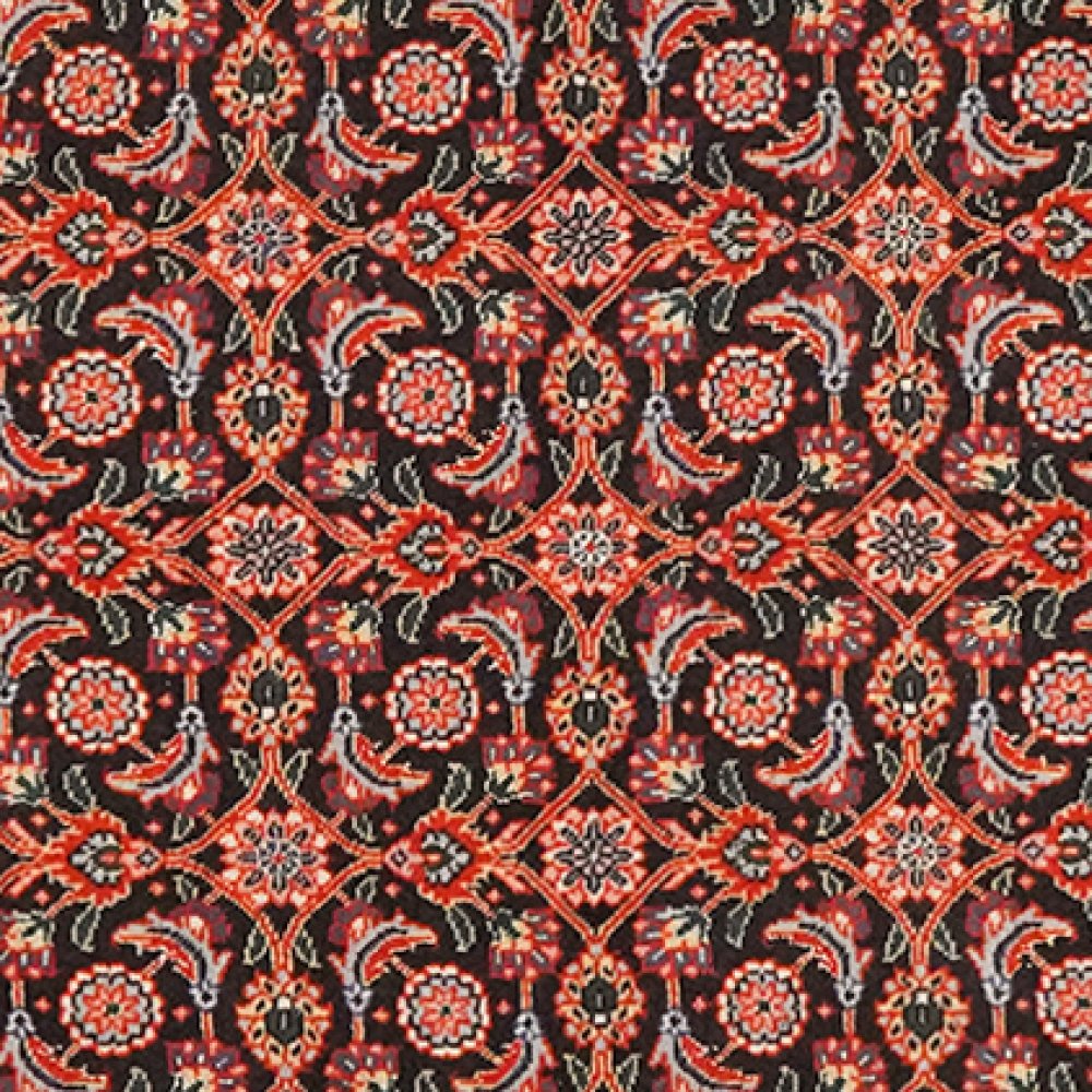 Tabriz 50 Raj — Hand-knotted, 66x198 cm, Blue, 100% Virgin Wool | View 4