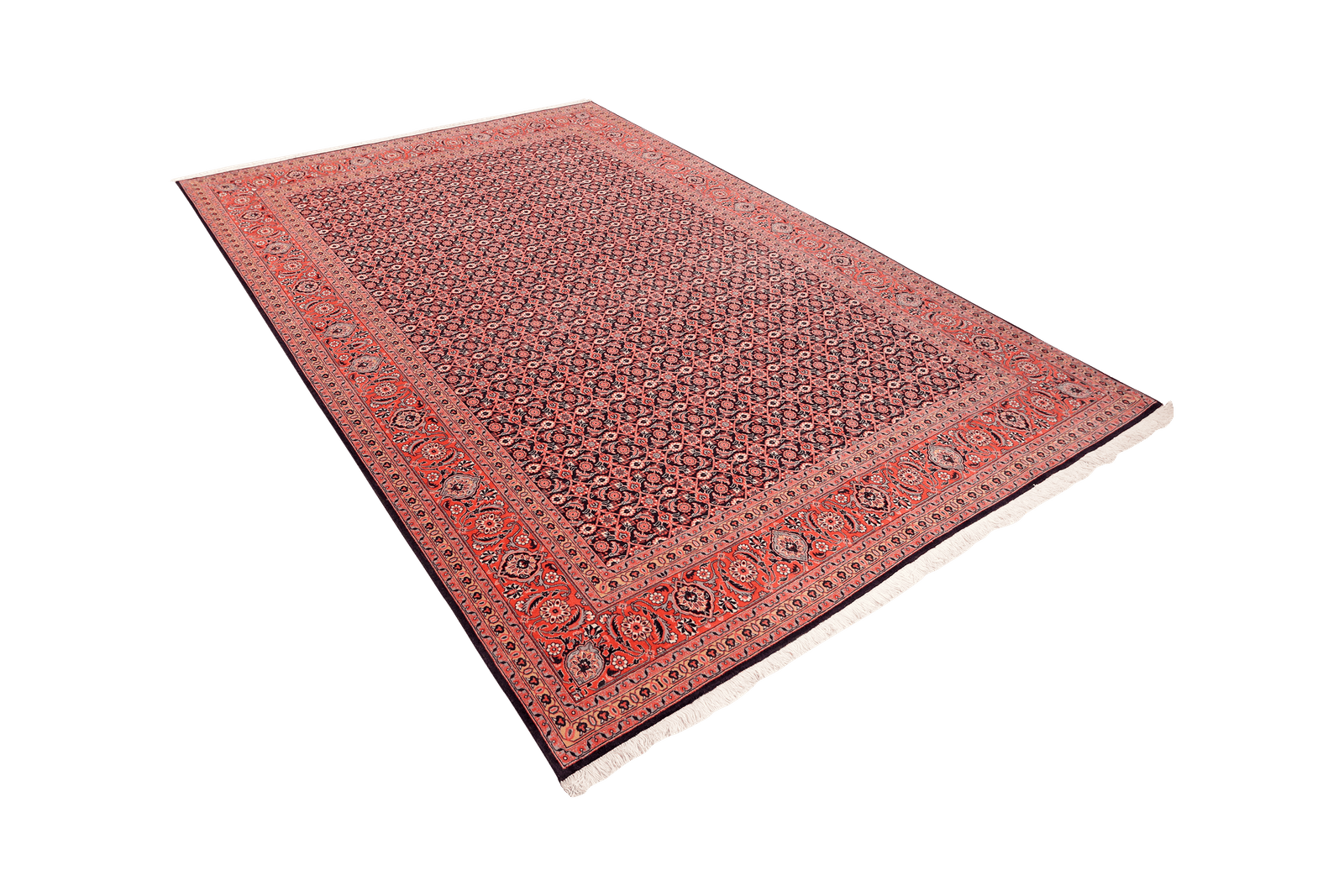 Tabriz 50 Raj — Hand-knotted, 204x302 cm, Blue, 100% Virgin Wool | View 5