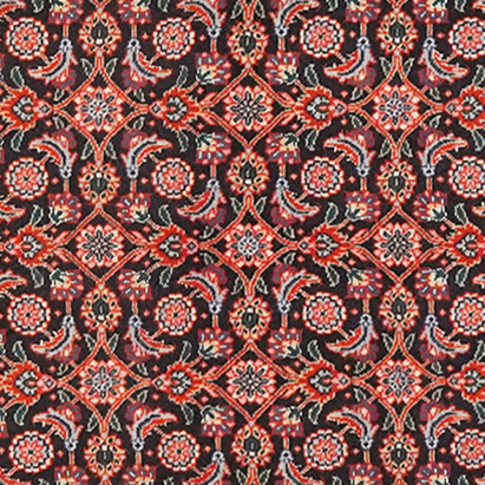 Tabriz 50 Raj — Hand-knotted, 66x197 cm, Blue, 100% Virgin Wool | View 4