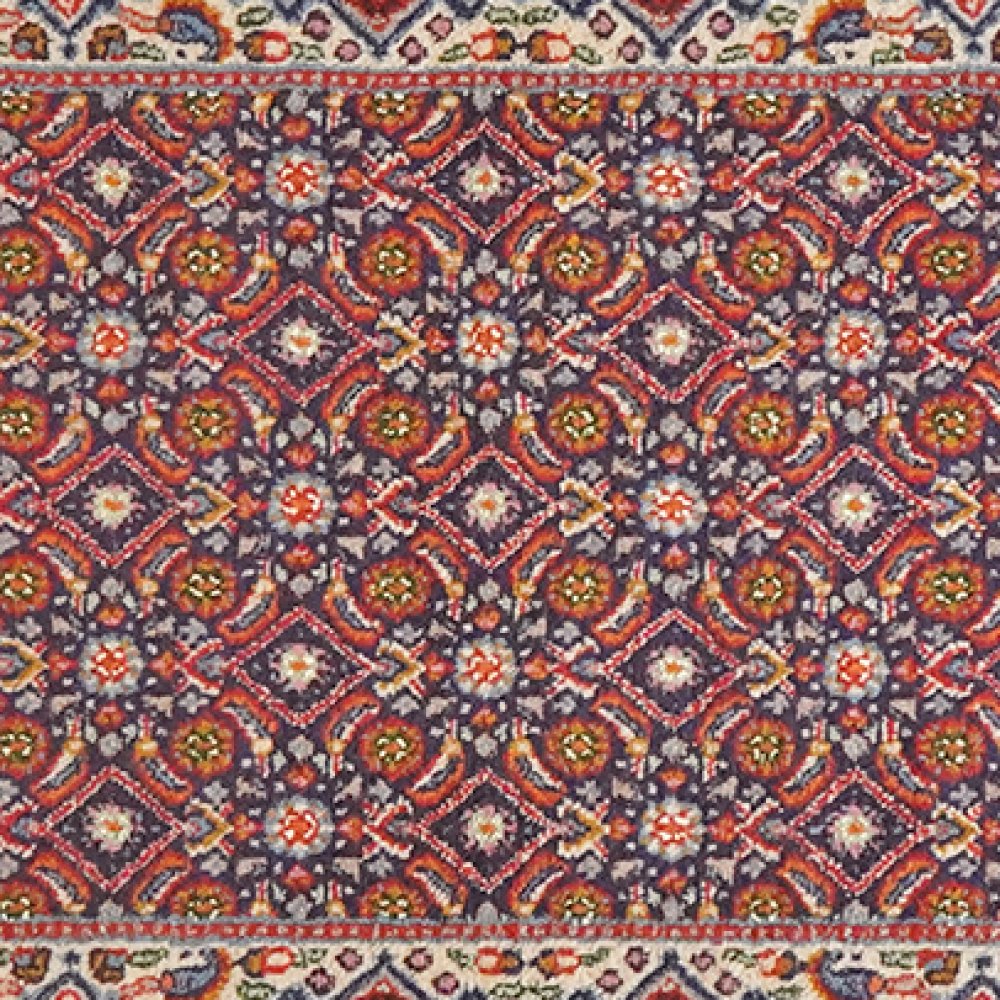 Moud Mahi — Hand-knotted, 56x197 cm, Blue, 100% Virgin Wool | View 4