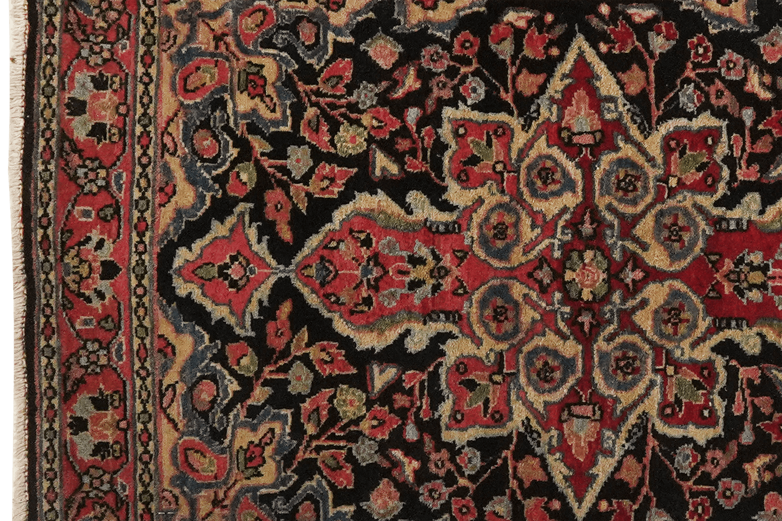 Djozan — Hand-knotted, 59x81 cm, Blue, 100% Virgin Wool | View 3