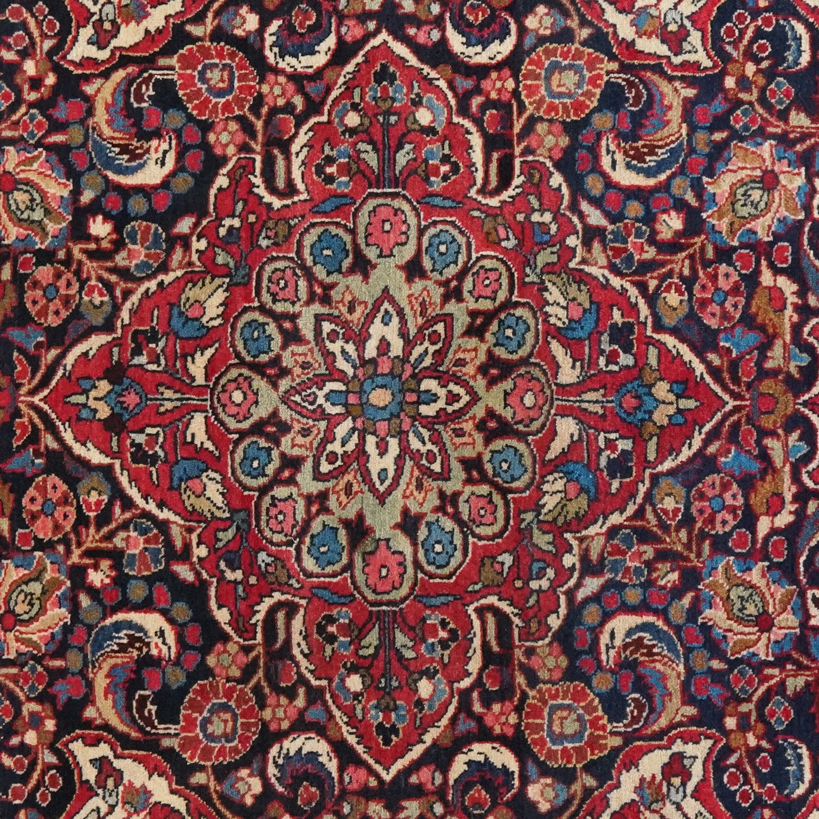 Bourtchalou — Hand-knotted, 138x209 cm, Blue, 100% Virgin Wool | View 6