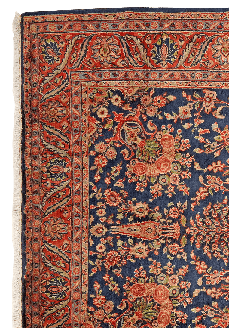 Ekbatan — Hand-knotted, 197x293 cm, Blue, 100% Virgin Wool | View 3