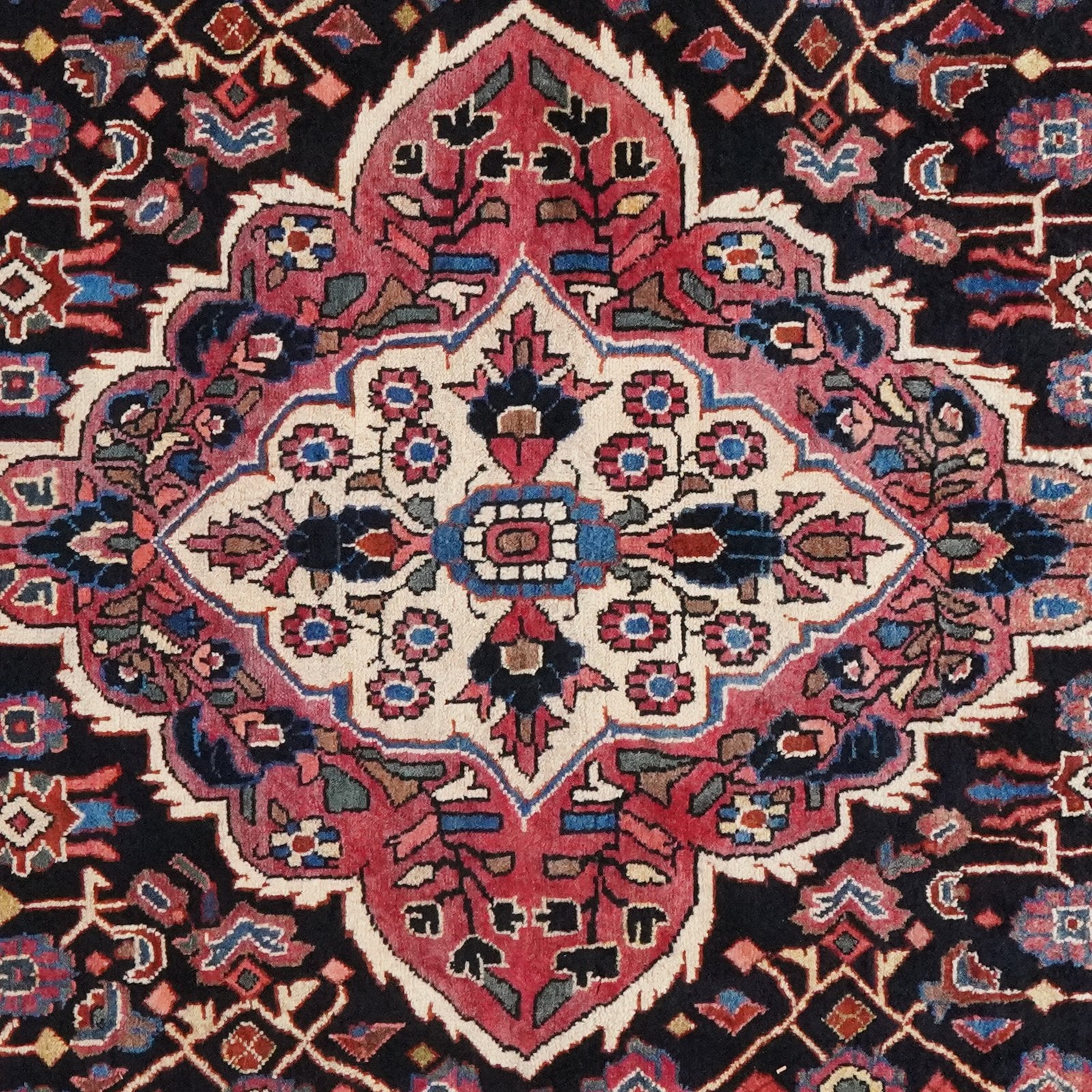 Malayer — Hand-knotted, 124x207 cm, Blue, 100% Virgin Wool | View 6