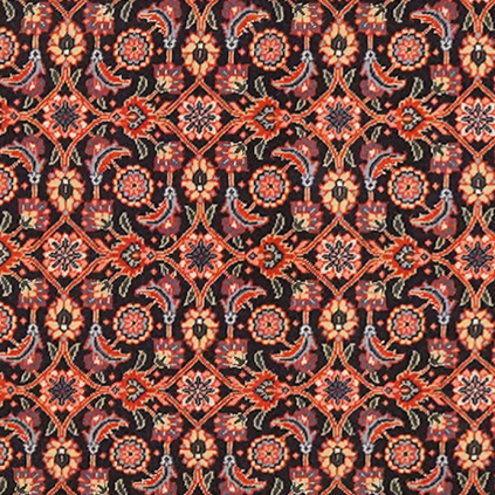 Tabriz 50 Raj — Hand-knotted, 65x197 cm, Blue, 100% Virgin Wool | View 4