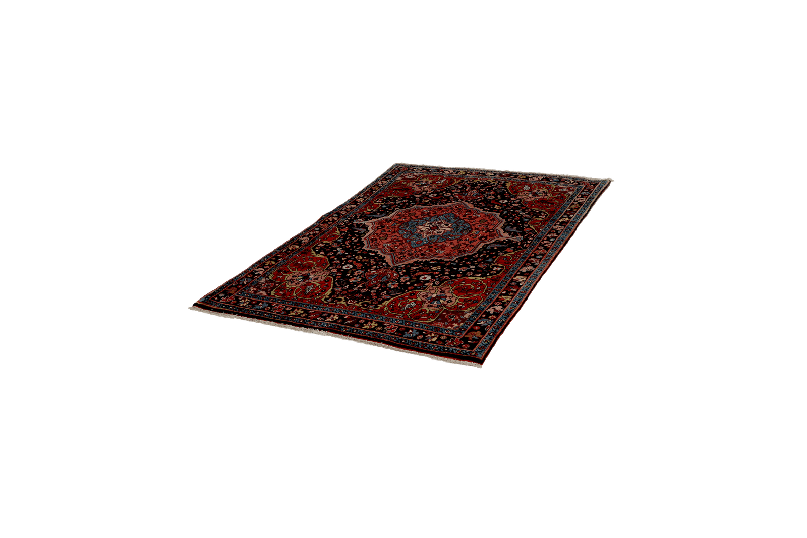 Bidjar — Hand-knotted, 112x159 cm, Blue, 100% Virgin Wool | View 5