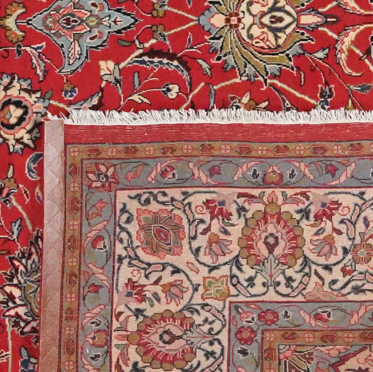 Sarough — Hand-knotted, 275x368 cm, Red, 100% Virgin Wool | View 6