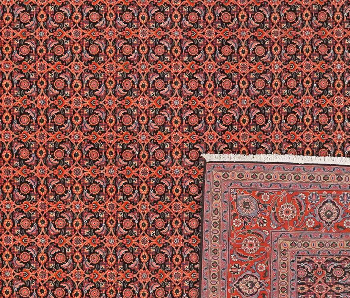 Tabriz 50 Raj — Hand-knotted, 202x297 cm, Black, 100% Virgin Wool | View 6