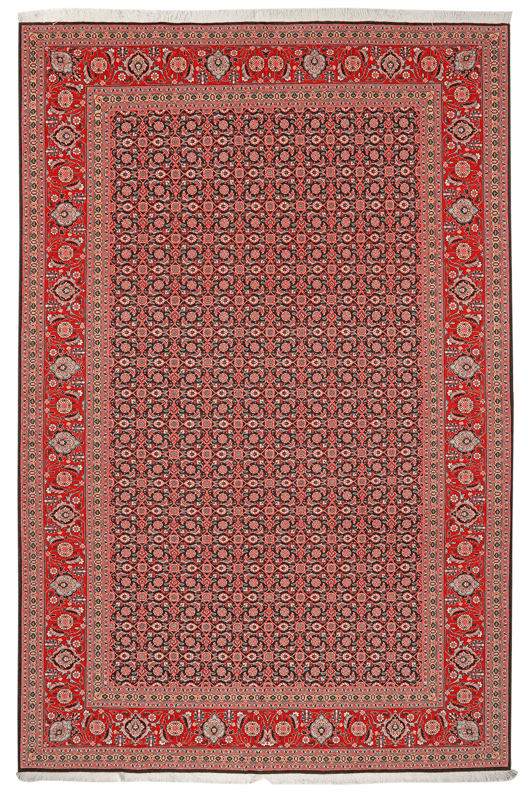 Tabriz 50 Raj — Hand-knotted, 198x300 cm, Blue, 100% Virgin Wool | Main view