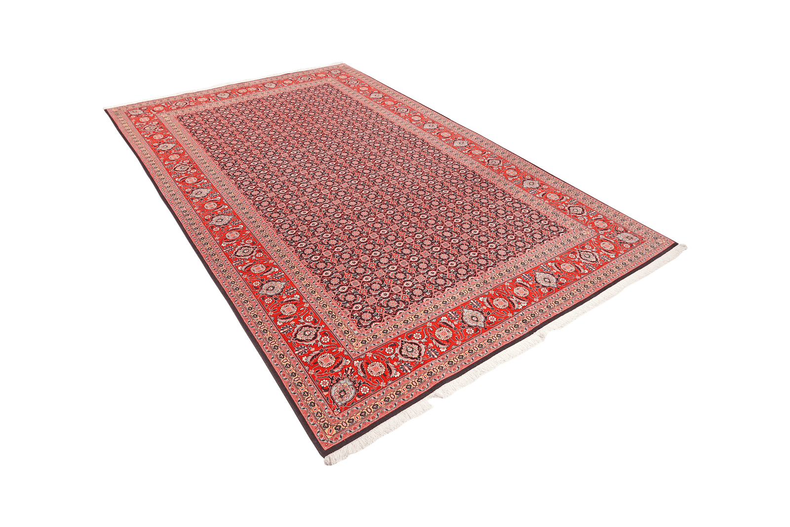 Tabriz 50 Raj — Hand-knotted, 198x300 cm, Blue, 100% Virgin Wool | View 5