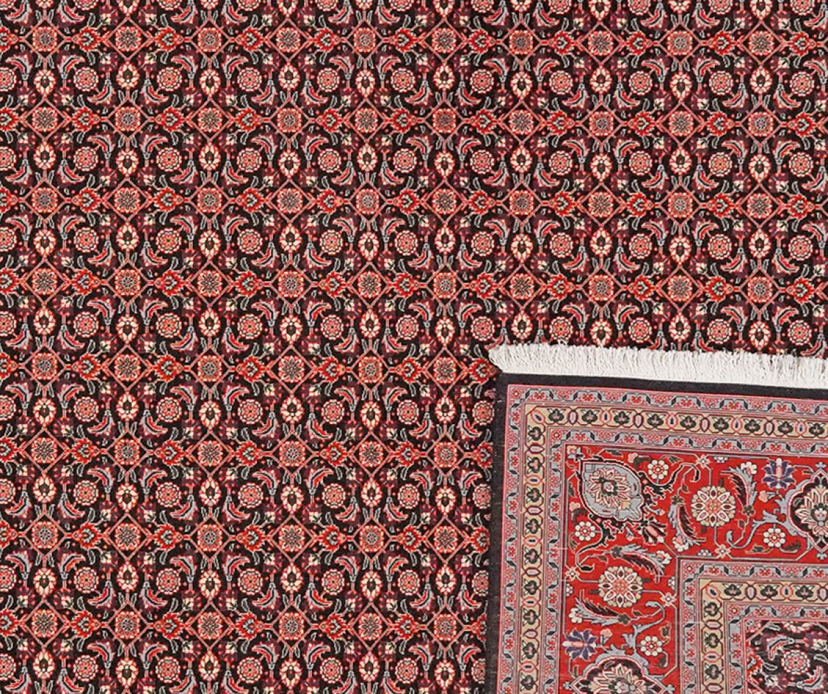 Tabriz 50 Raj — Hand-knotted, 198x300 cm, Blue, 100% Virgin Wool | View 6