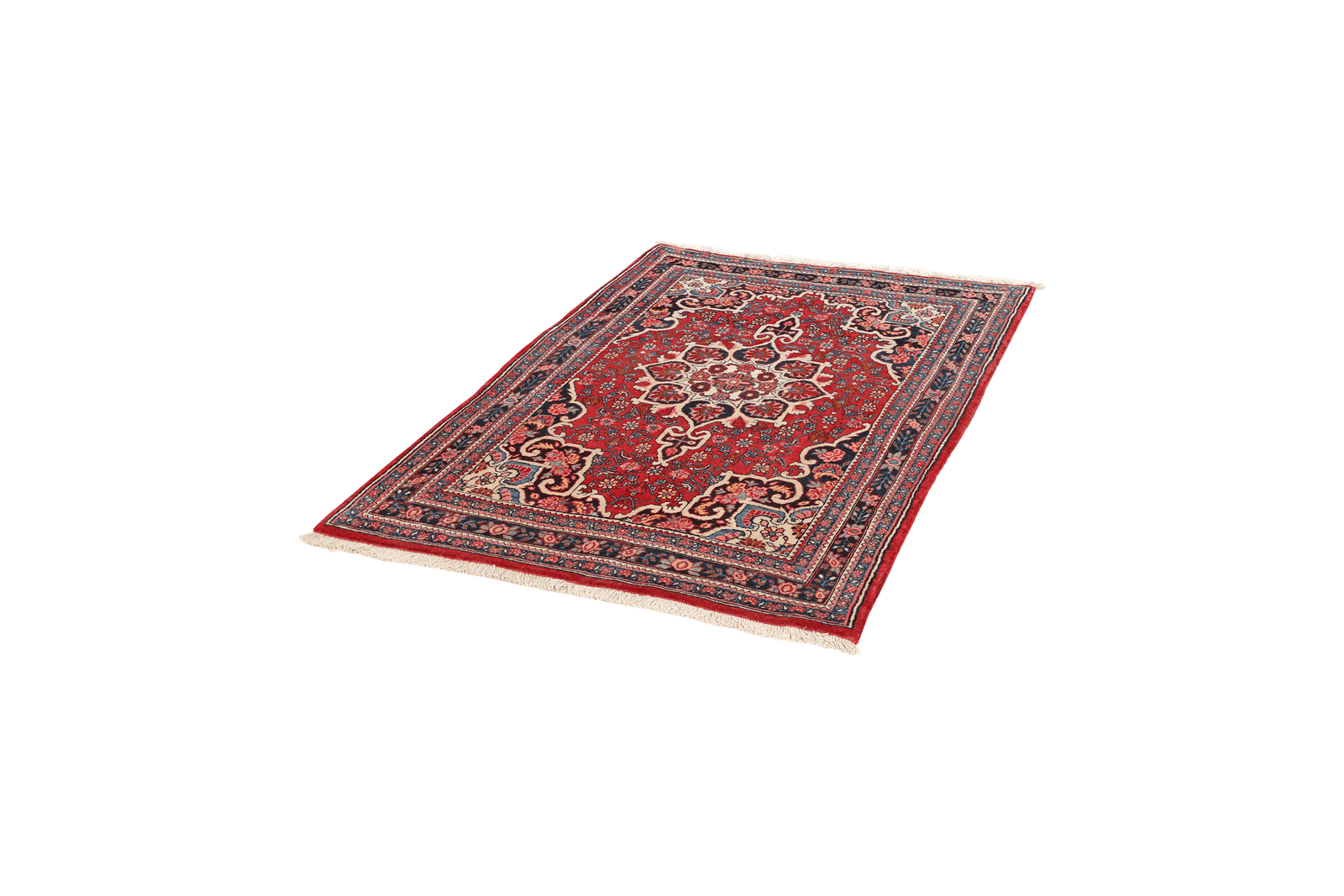 Bidjar — Hand-knotted, 105x153 cm, Red, 100% Virgin Wool | View 5