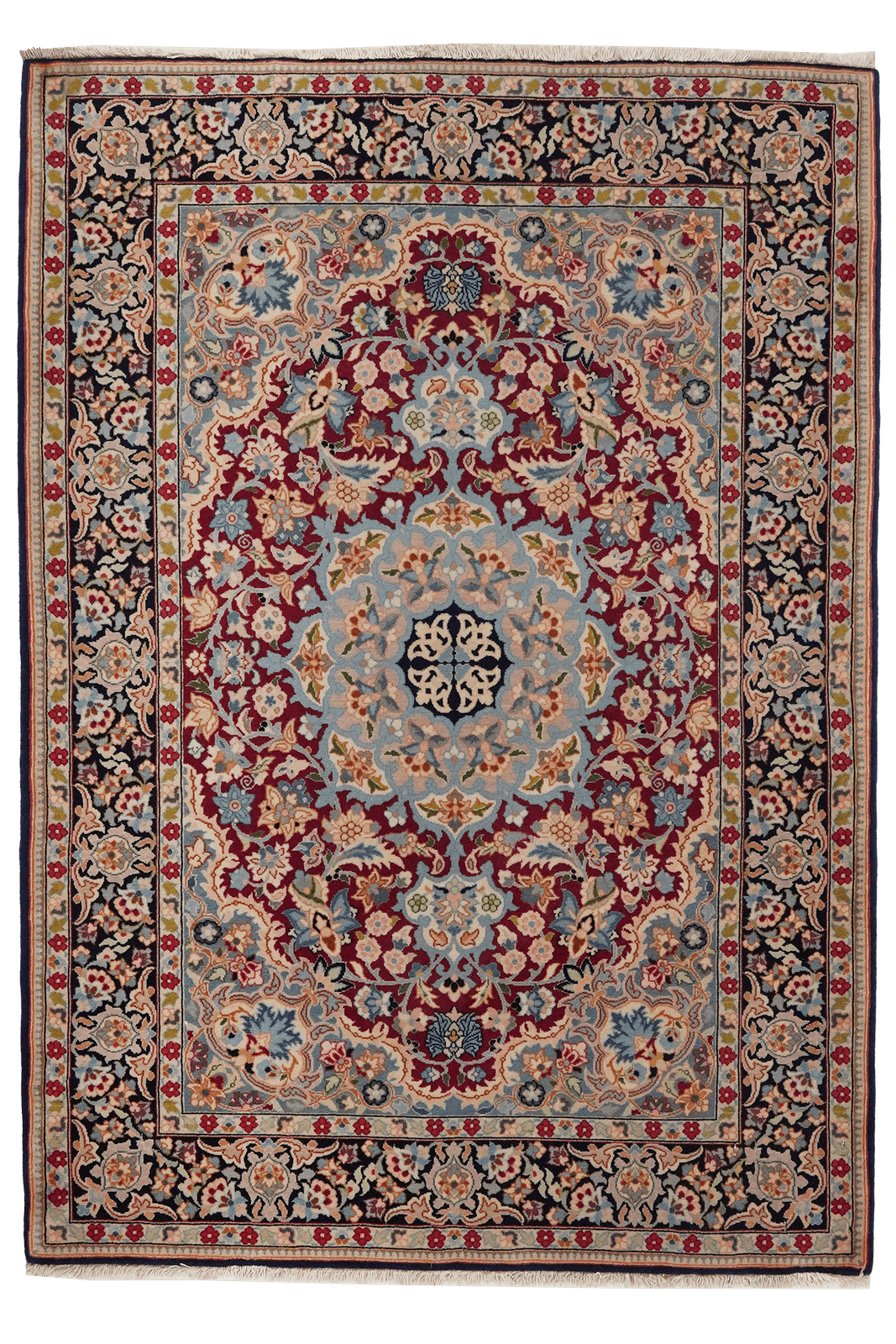 Isfahan — Hand-knotted, 76x108 cm, Multicolor, 100% Virgin Wool | Main view