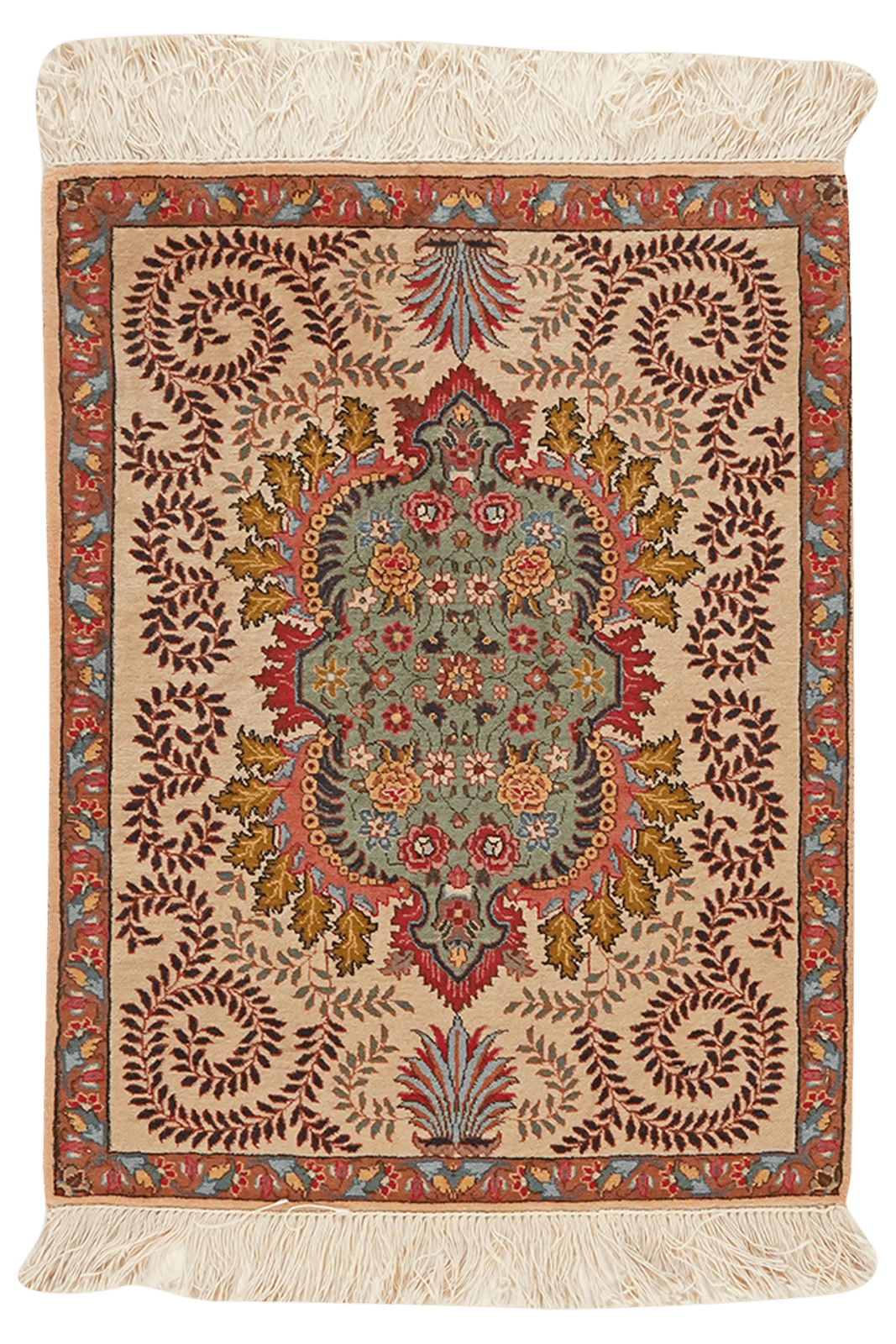 Tabriz Old — Hand-knotted, 61x80 cm, Beige, 100% Virgin Wool | Main view
