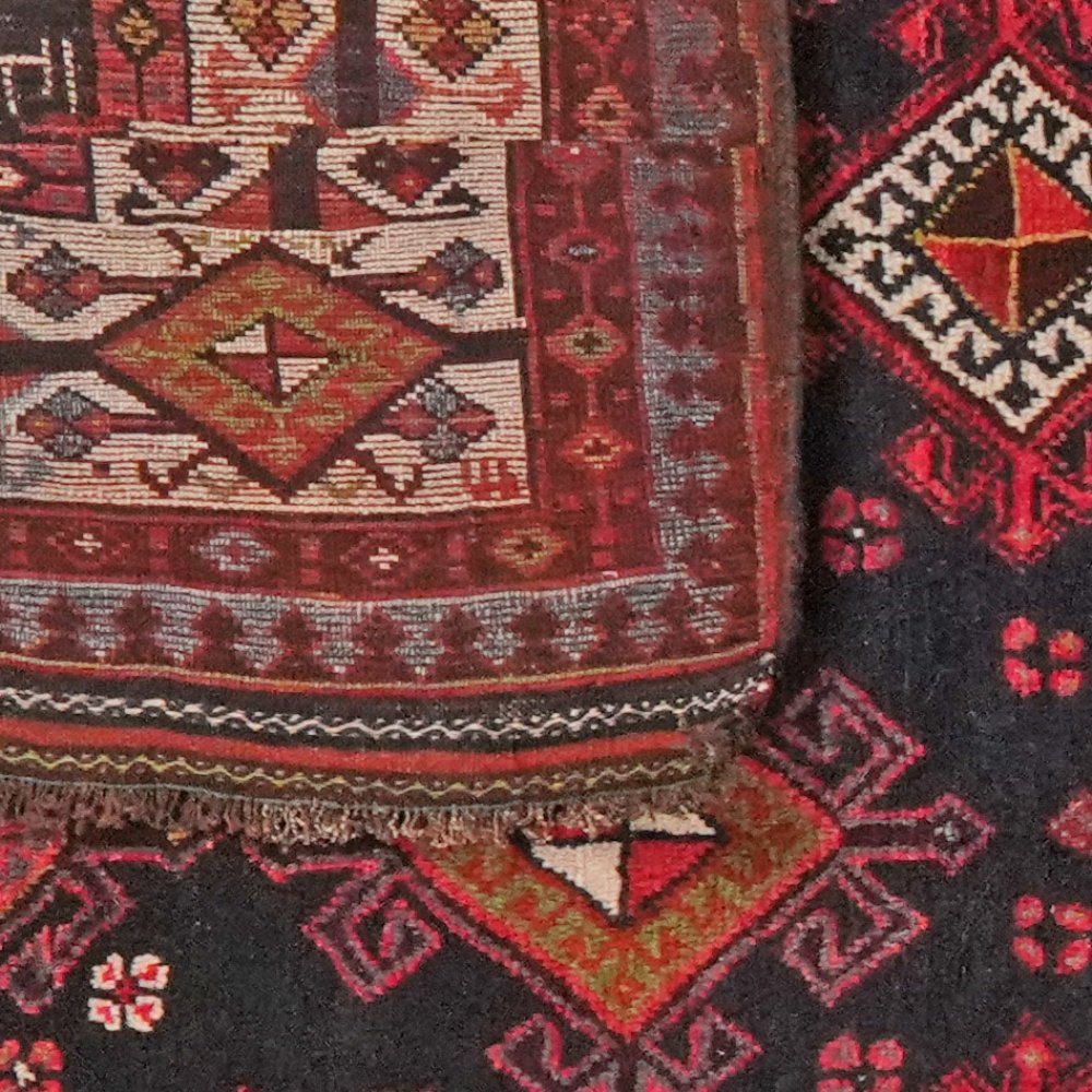 Veramin — Hand-knotted, 166x350 cm, Black, 100% Virgin Wool | View 6