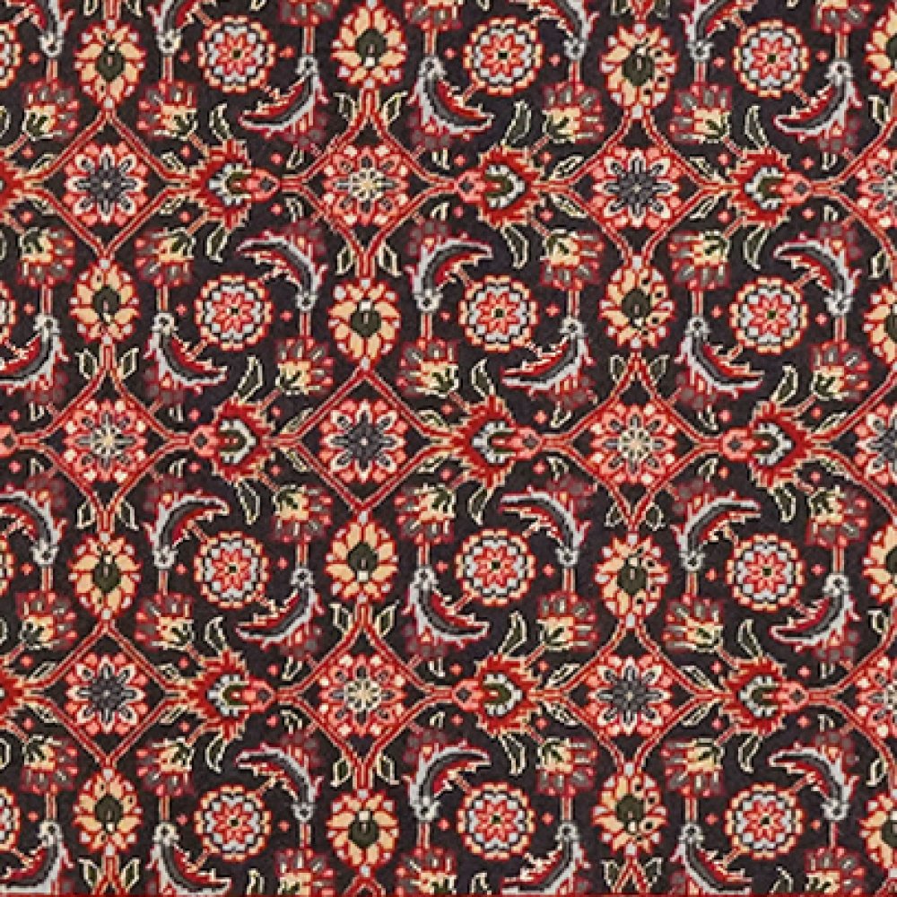 Tabriz 50 Raj — Hand-knotted, 65x199 cm, Blue, 100% Virgin Wool | View 4