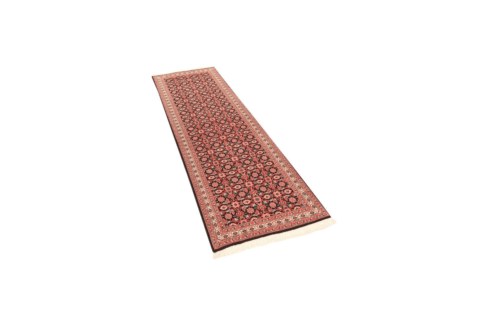 Tabriz 50 Raj — Hand-knotted, 66x196 cm, Blue, 100% Virgin Wool | View 5