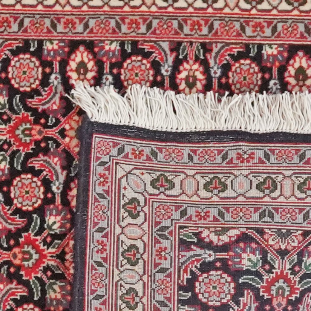 Tabriz 50 Raj — Hand-knotted, 66x196 cm, Blue, 100% Virgin Wool | View 6