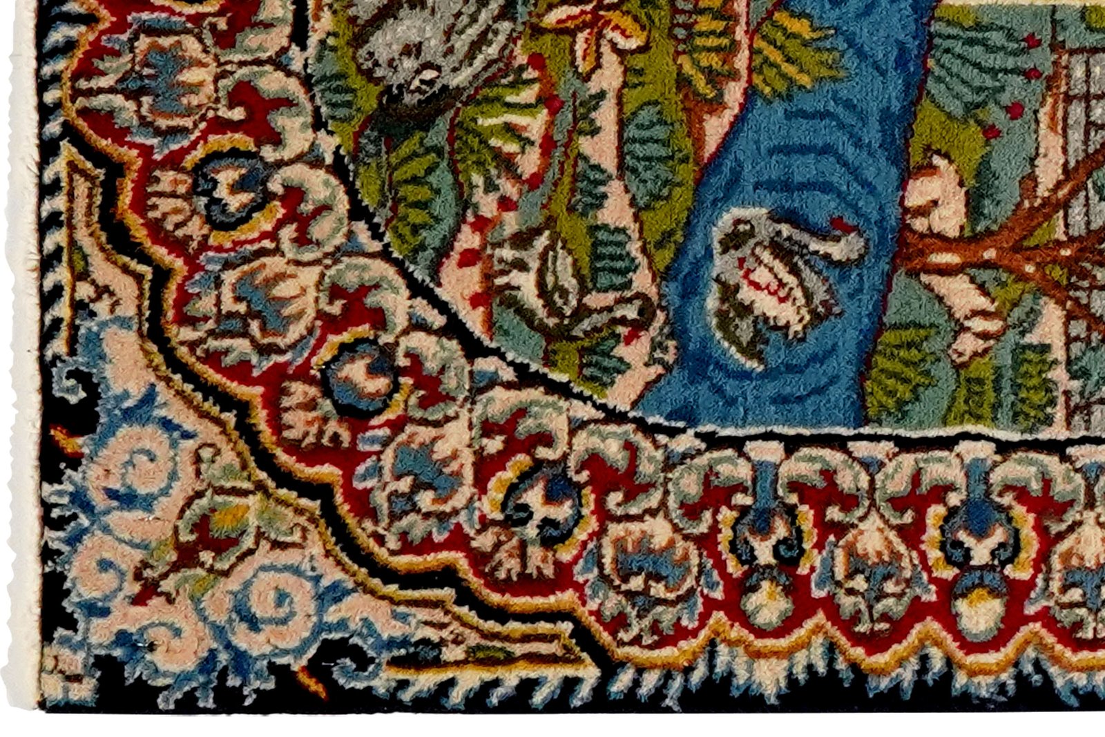 Kirman — Hand-knotted, 53x67 cm, Multicolor, 100% Virgin Wool | View 3
