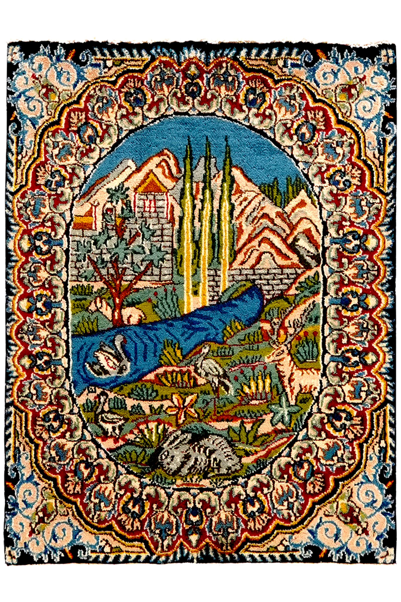 Kirman — Handgefertigt, 68x50 cm, Bunt, 100% Virgin Wool | Main view