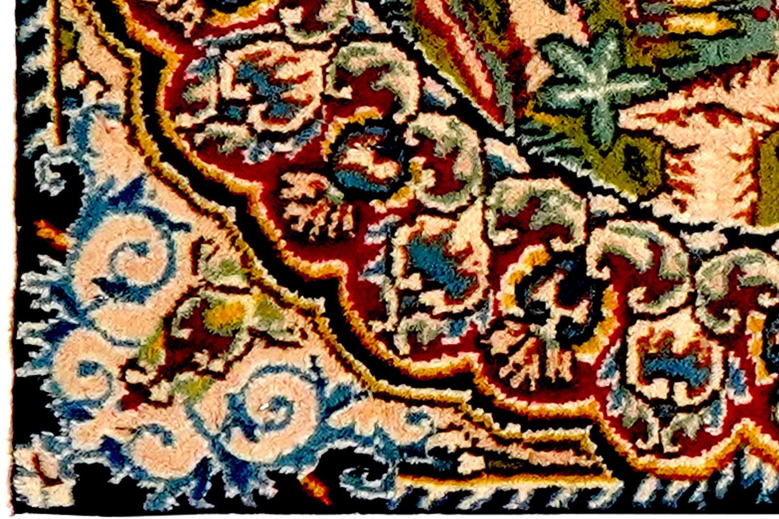 Kirman — Hand-knotted, 50x68 cm, Multicolor, 100% Virgin Wool | View 3