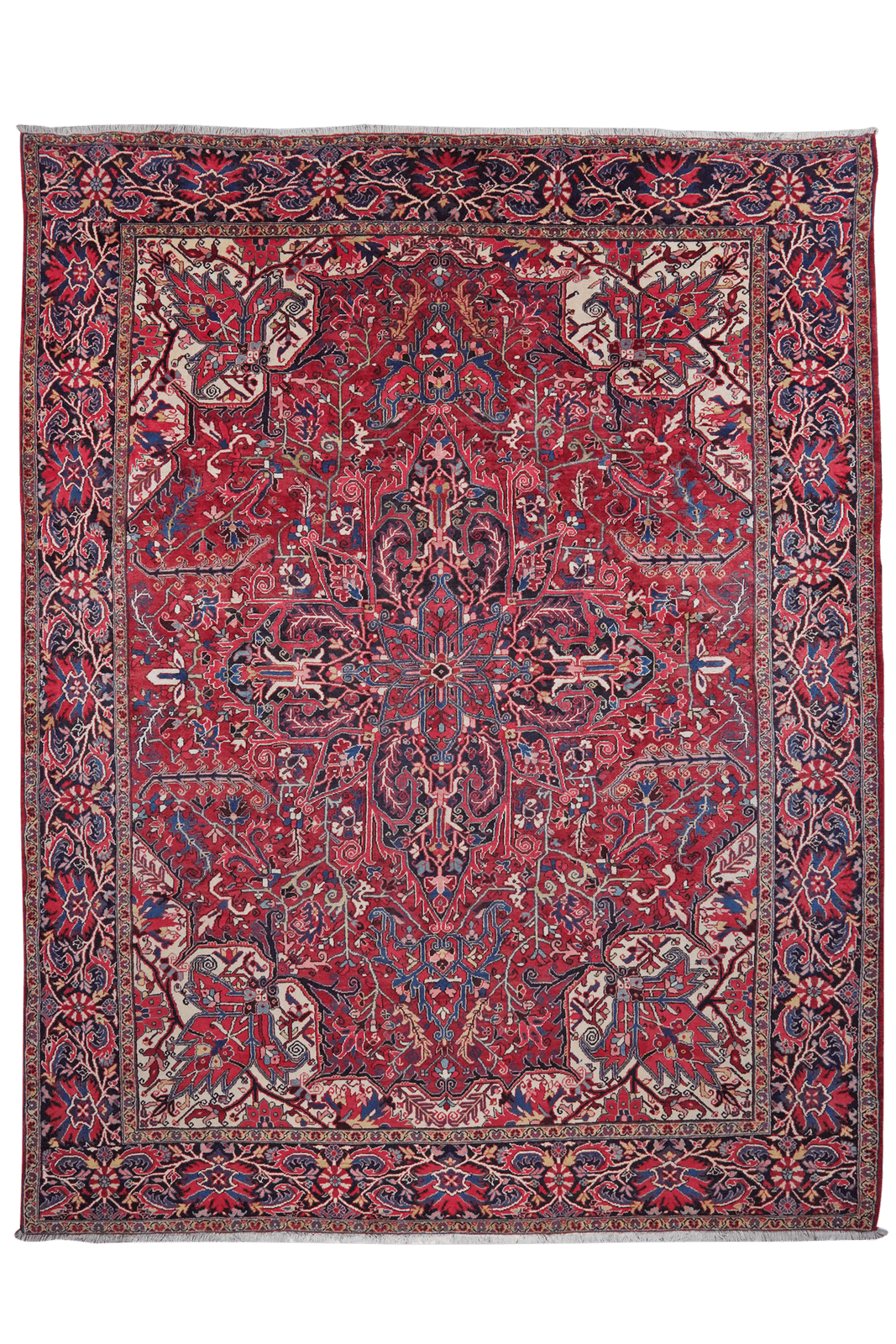 Heriz — Hand-knotted, 298x390 cm, Red, 100% Virgin Wool | Main view