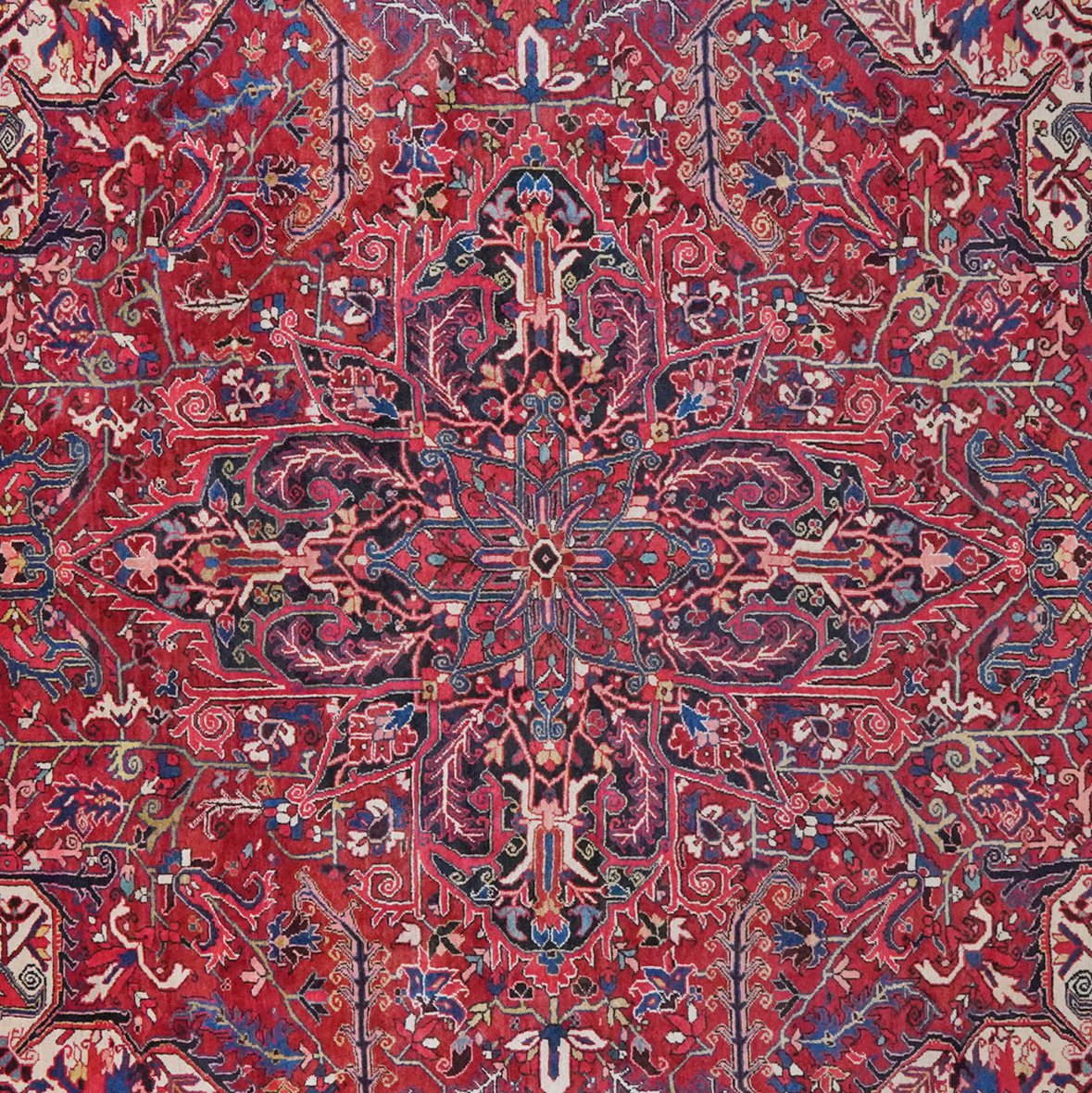 Heriz — Hand-knotted, 298x390 cm, Red, 100% Virgin Wool | View 4