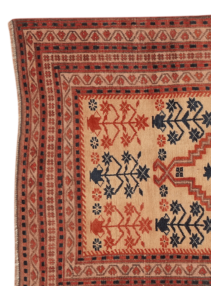 Yagdjibedir — Hand-knotted, 97x173 cm, Beige, 100% Virgin Wool | View 3