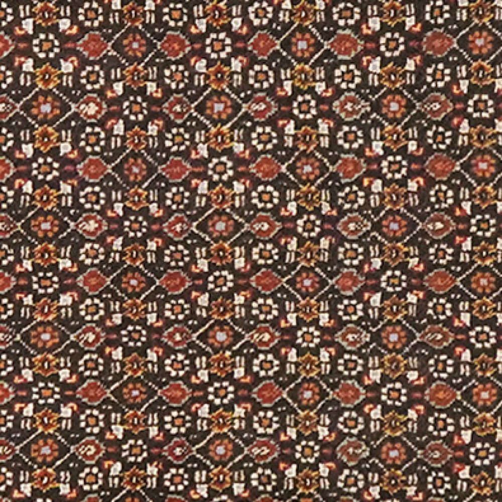 Tabriz 40 Raj — Hand-knotted, 75x198 cm, Black, 100% Virgin Wool | View 4