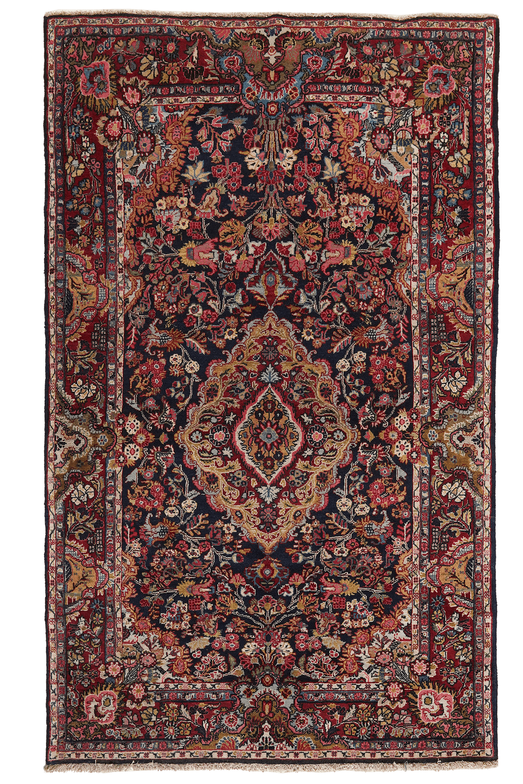 Ekbatan — Hand-knotted, 120x199 cm, Blue, 100% Virgin Wool | Main view