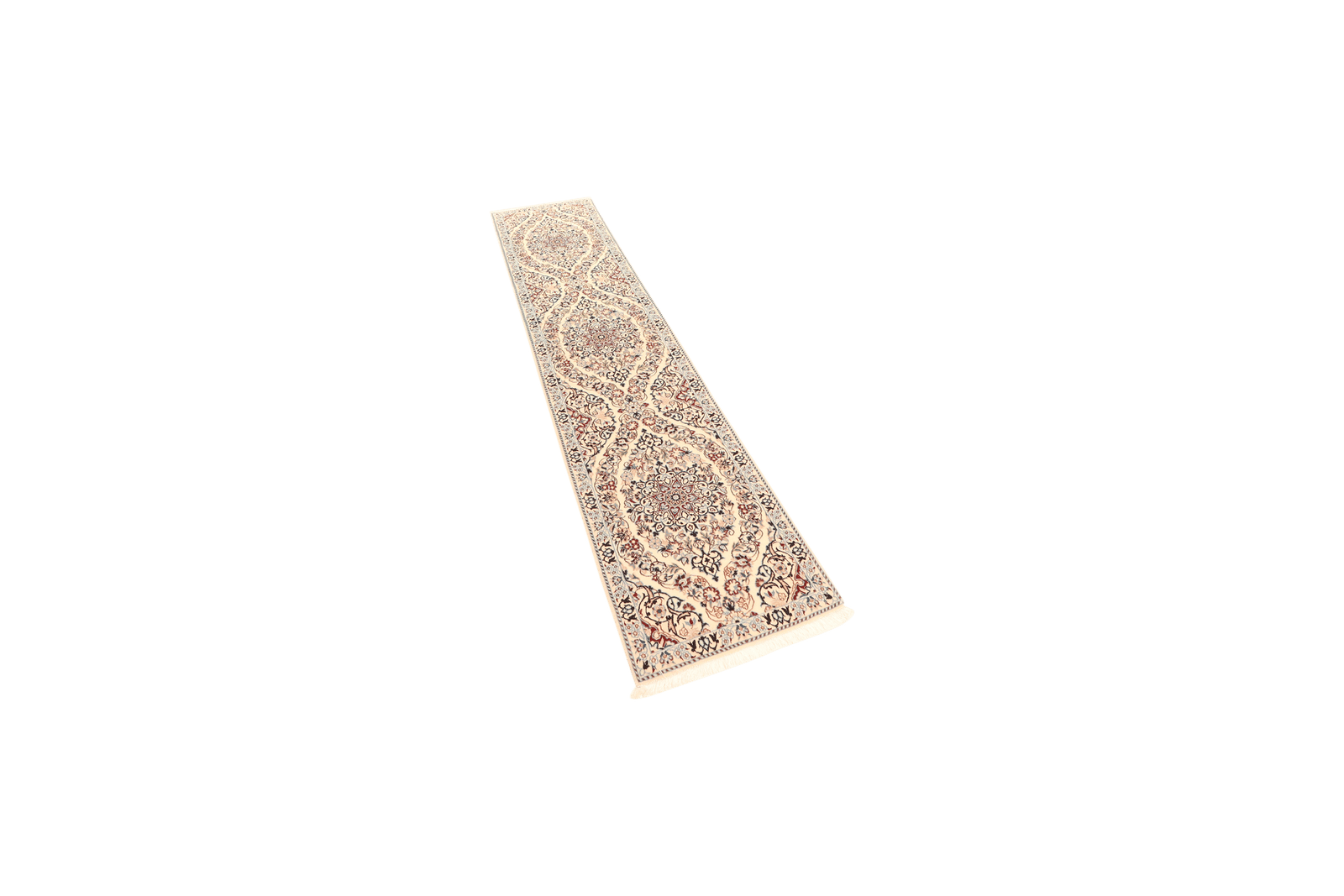 Nain 6La — Hand-knotted, 49x212 cm, Beige, 100% Virgin Wool | View 5