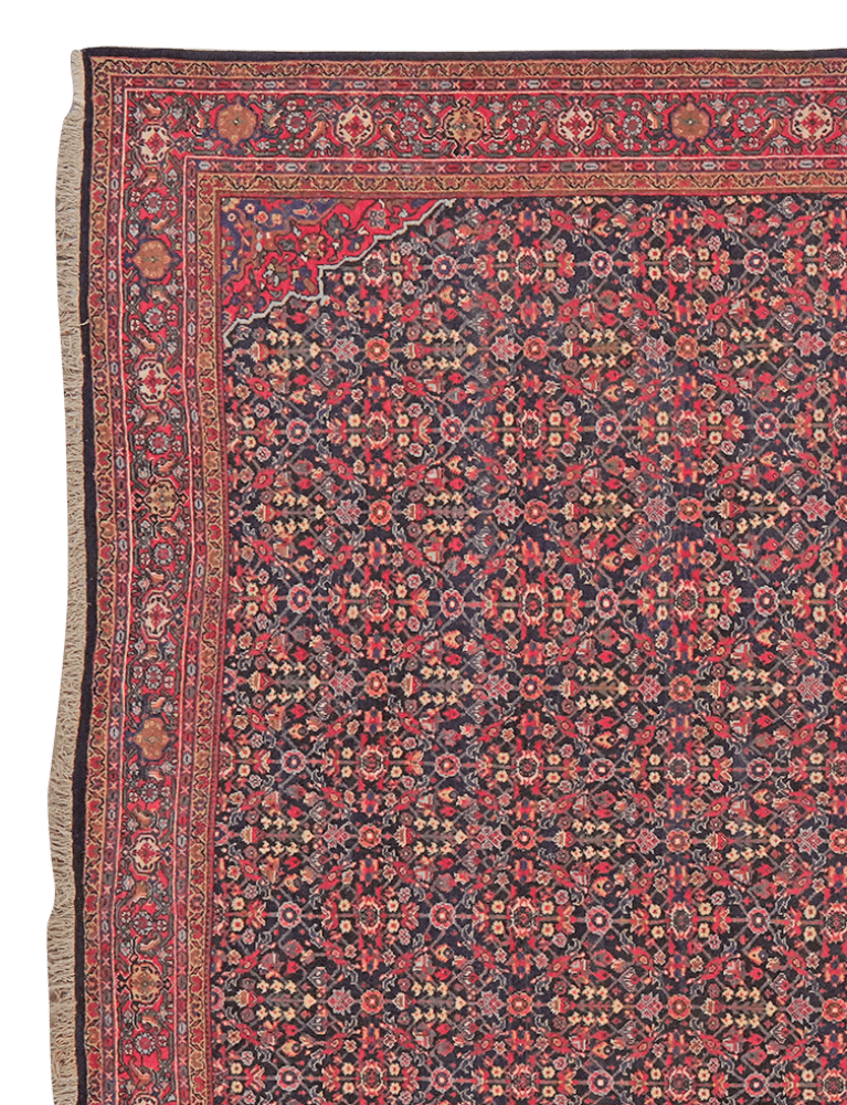 Meyghan — Hand-knotted, 238x426 cm, Blue, 100% Virgin Wool | View 3