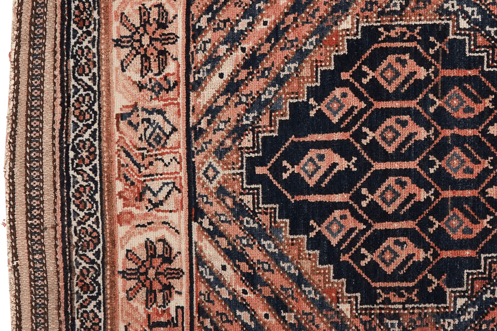 Afshar — Hand-knotted, 89x110 cm, Blue, 100% Virgin Wool | View 3