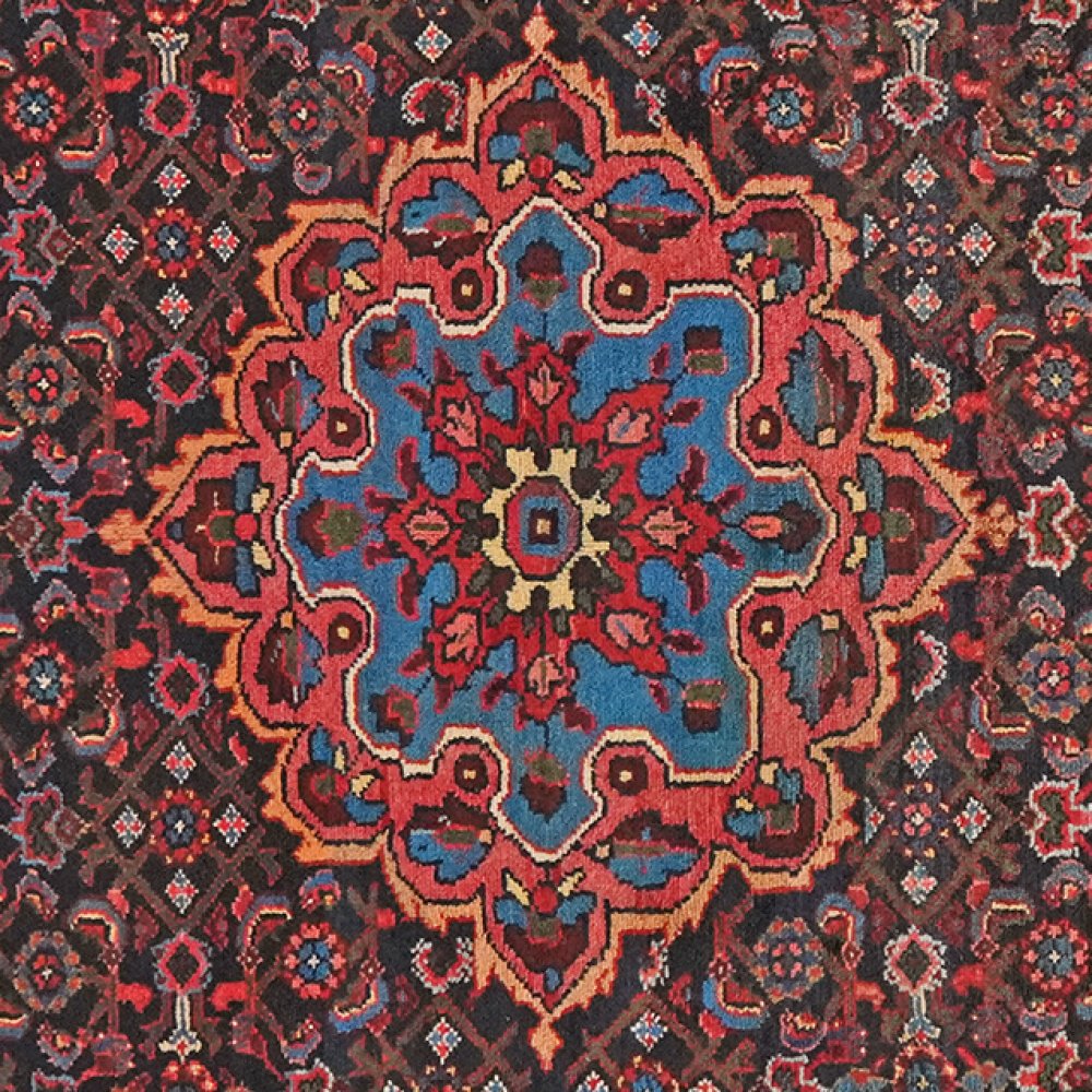 Bourtchalou — Hand-knotted, 131x205 cm, Blue, 100% Virgin Wool | View 4