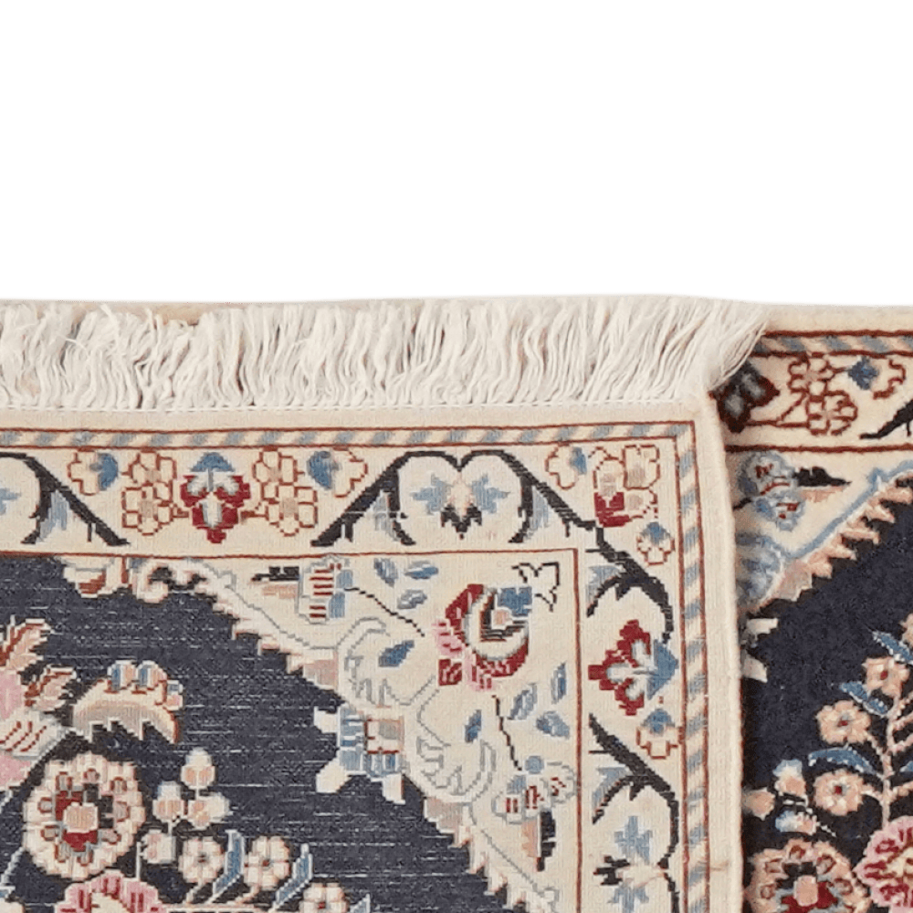 Nain 6La — Hand-knotted, 49x211 cm, Blue, 100% Virgin Wool | View 6