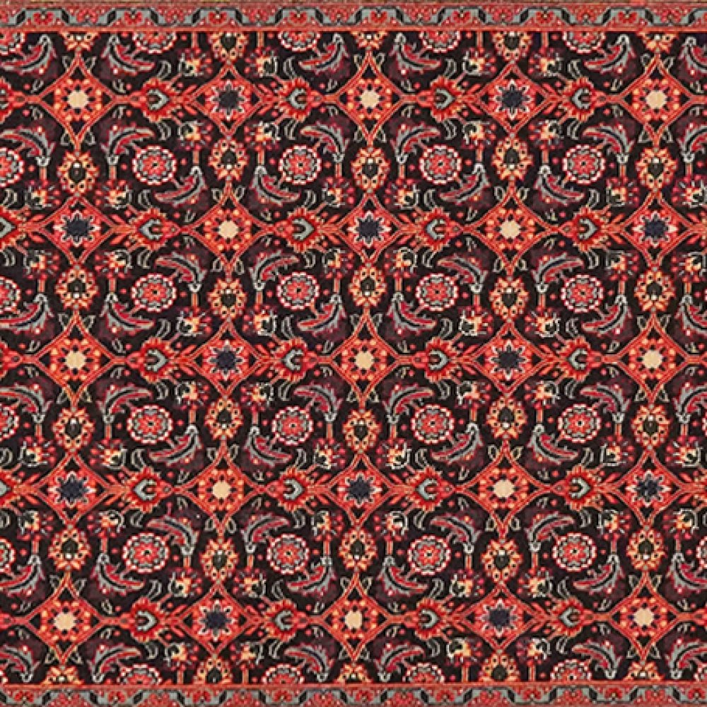 Tabriz 50 Raj — Hand-knotted, 79x293 cm, Orange, 100% Virgin Wool | View 4