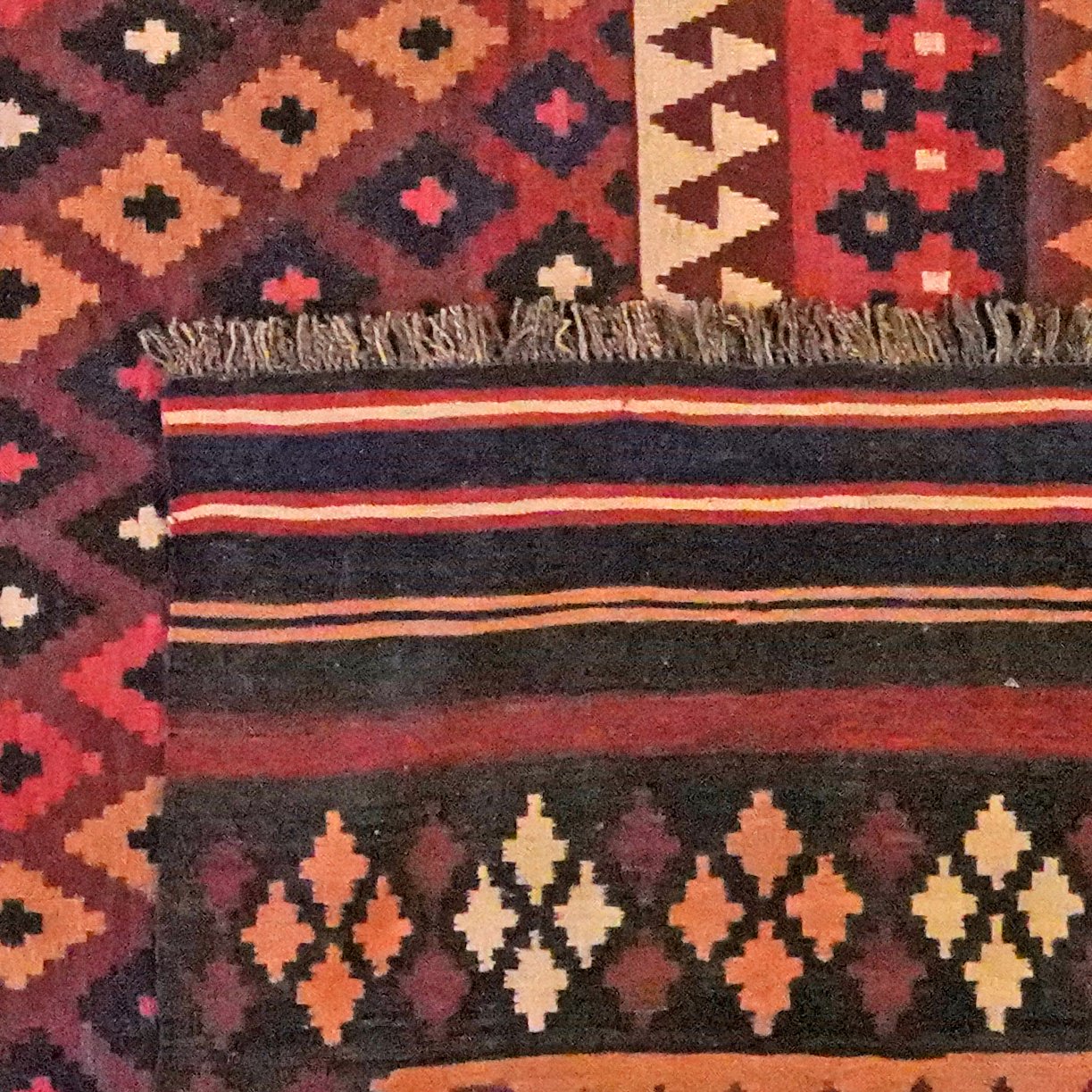Kelim Belutch Old — Handmade, 314x515 cm, Red, 100% Virgin Wool | View 6