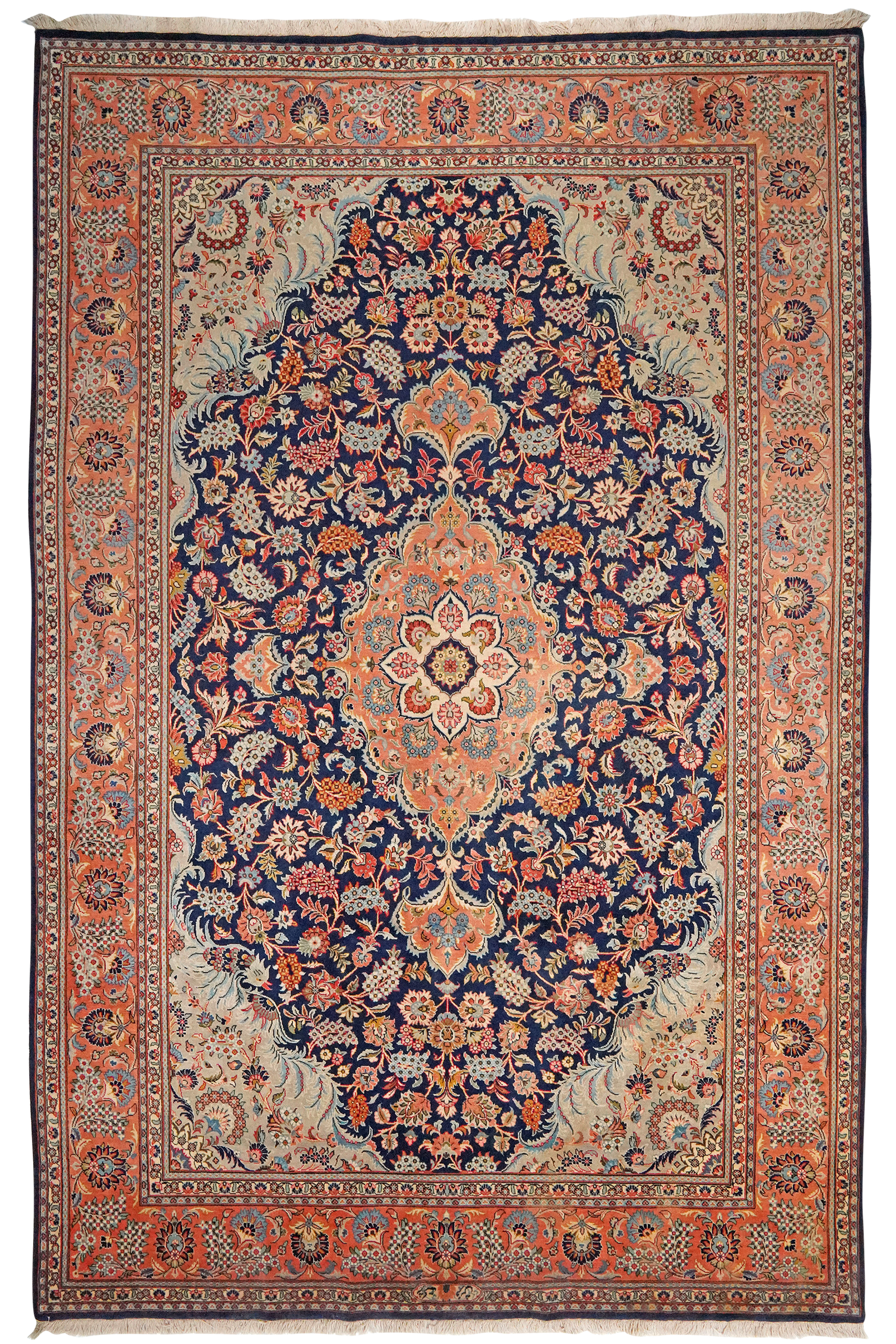 Kashan — Handgefertigt, 316x206 cm, Rot, 100% Virgin Wool | Main view