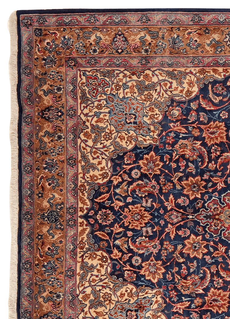 Moud — Hand-knotted, 197x311 cm, Blue, 100% Virgin Wool | View 3