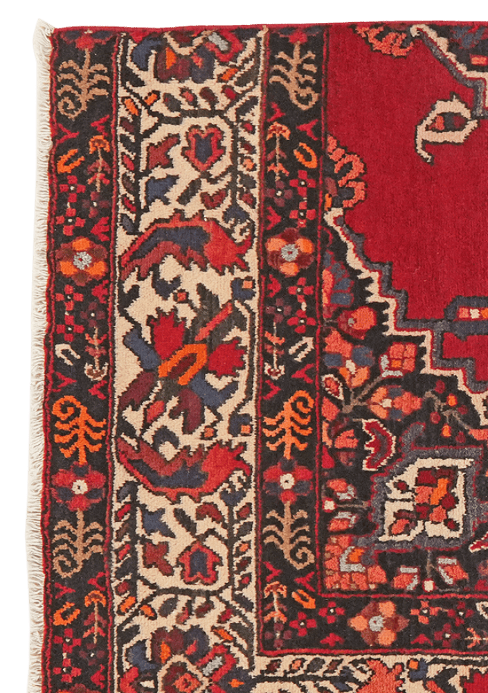 Ferdos — Hand-knotted, 113x162 cm, Red, 100% Virgin Wool | View 3